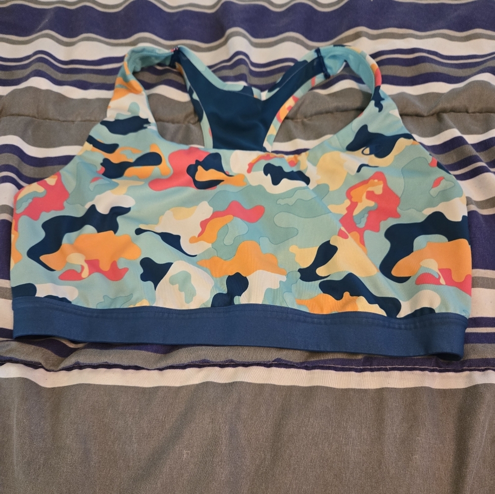 Champion Colorful Camouflage Sports Bra